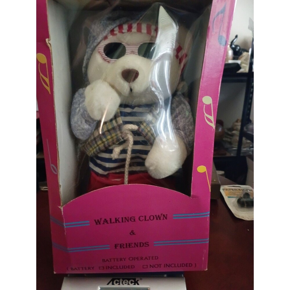 "Walking Clown & Friends" battery-operated teddy bear toy